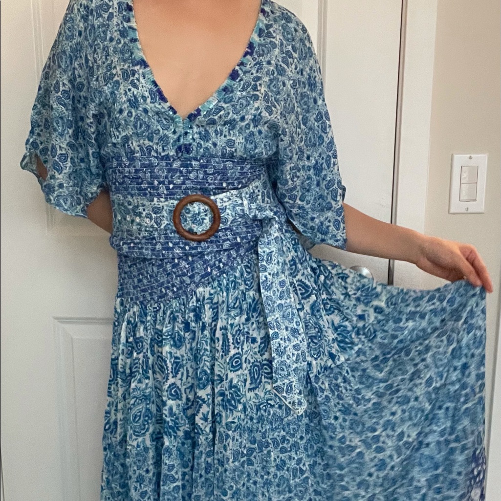 Suho Maxi Dress | Hermant & Nandita | Revolve | S